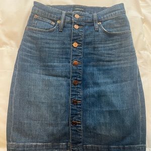 Jcrew denim skirt